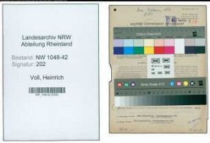 Entnazifizierung Heinrich Voll , geb. 14.01.1889 (Packer)