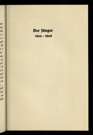 Der Jünger (1866-1868)