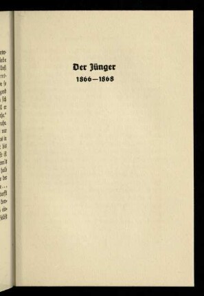 Der Jünger (1866-1868)