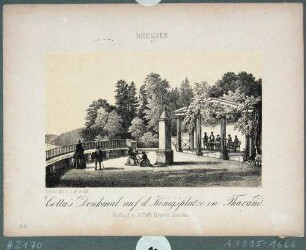 Denkmal für Heinrich Cotta auf dem Königsplatz im Forstgarten in Tharandt