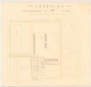 Garten am Postgebäude, Perleberg: Lageplan des Gebäudes 1:200