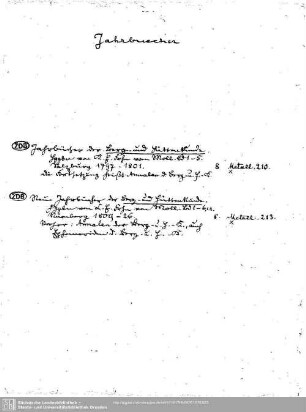 Jahrbuecher
