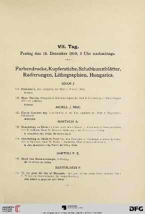 VII. Tag (Nr. 725-869)