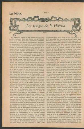 Los testigos de la historia