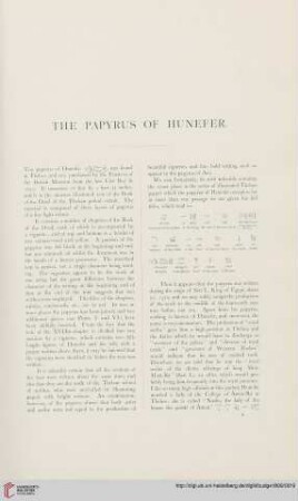 The Papyrus of Hunefer