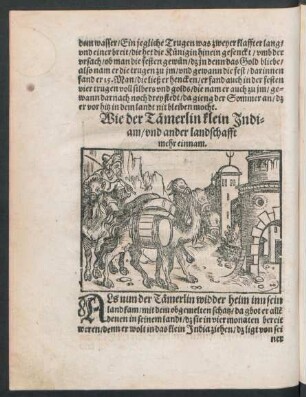 Wie der Tämerlin klein Indiam/ und ander landschafft mehr einnam.