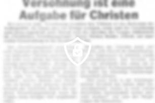 Versöhnung ist eine Aufgabe für [Name maskiert]