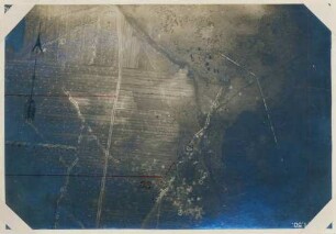 Foto der feindlichen Batterie 23 nach dem Einschießen (Luftbild)