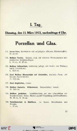 Porzellan und Glas (Nr. 173-212)