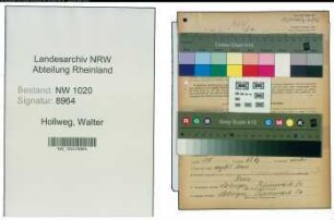Entnazifizierung Walter Hollweg , geb. 02.05.1902 (Fabrikant)