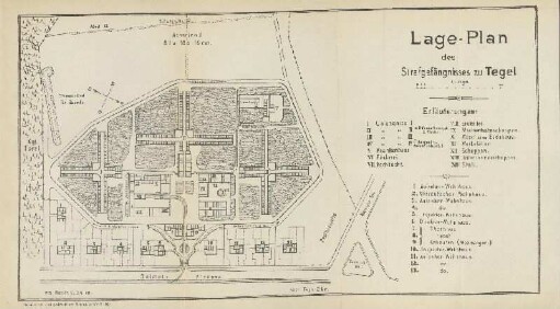 Laage-Plan des Strafgefängnisses zu Tegel