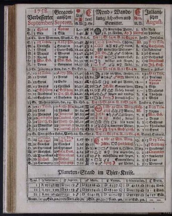 1758. Verbesserter September.