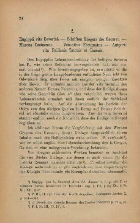 2. Eugippii vita Severini. - ...