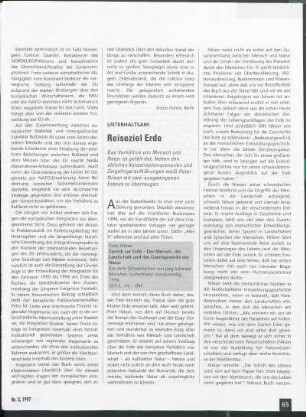Unterhaltsam: Reiseziel Erde