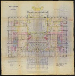 Opernhaus, Hannover: Grundriss Erdgeschoss 1:100