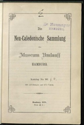 Die Neu-Caledonische Sammlung des Museum Umlauff, Hamburg