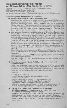 Frankreichzentrum (Pôle France)