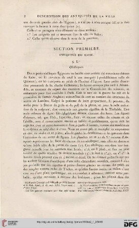 Section I: Antiquités du Kaire