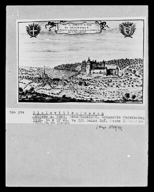 Blainville-Crevon, Stadt und Burg