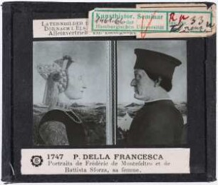 Piero della Francesca: Porträts von Federigo da Montefeltro und Battista Sforza