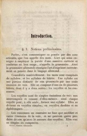 Nouvelle grammaire allemande : Contenant outre les principales règles de la langue allemande, des thèmes, des lectures et des conversations, d'après une méthode a la fois théorique et pratique