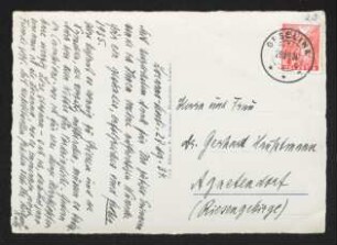 Brief von Richard Katz an Gerhart Hauptmann und Margarete Hauptmann