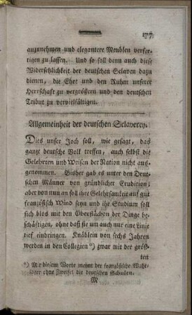 Allgemeinheit der deutschen Sclaverey