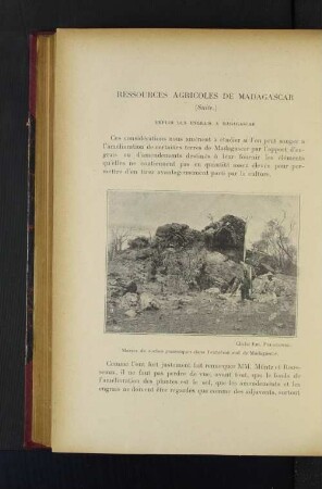 Ressources Agricoles De Madagascar.