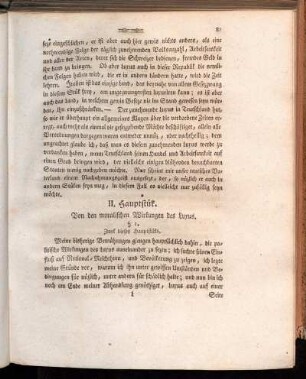II. Hauptstük. Von den moralischen Wirkungen des Luxus.