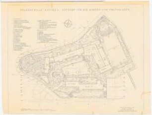 Gartenanlage Evangelische Volksschule am Burgfeld, Neviges: Garten- und Freianlagen, Bepflanzungsplan 1:200