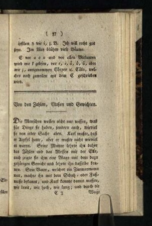 Von den Zahlen, Maßen und Gewichten