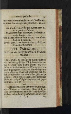 [XVI. Betrachtung - XXX. Betrachtung]