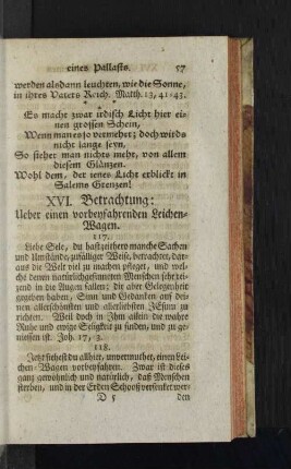 [XVI. Betrachtung - XXX. Betrachtung]