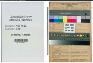 Entnazifizierung Richard Wolfertz , geb. 23.08.1892 (Kaufmann)