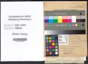 Entnazifizierung Georg Rinke , geb. 24.02.1891 (Anstreicher)