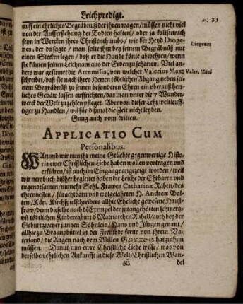 Applicatio Cum Personalibus