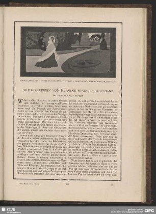Bildwirkereien von Hermine Winkler, Stuttgart