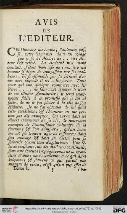 Avis de l’editeur