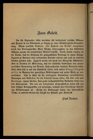 Zum Geleit
