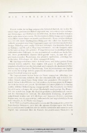 Die Vorbedingungen