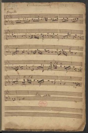 Konzerte; cemb, strings; g-Moll; H 442; Wq 32