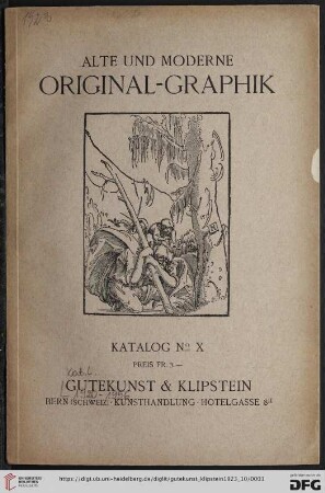Nr. 10: Katalog / Gutekunst & Klipstein
