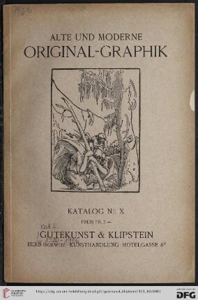 Nr. 10: Katalog / Gutekunst & Klipstein
