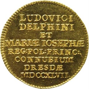 2 Dukaten - Vermählung Prinzessin Maria Josephas mit Dauphin Louis
