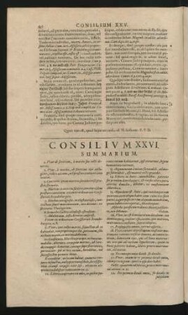 Consilium XXVI
