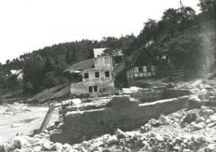 Langenhennersdorf, nach dem verheerenden Hochwasser 1927