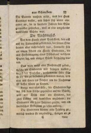 33-43, Die Nachtmusick; ...