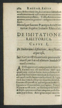 De Imitatione Rhetorica.