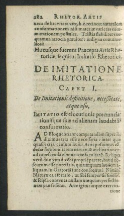 De Imitatione Rhetorica.