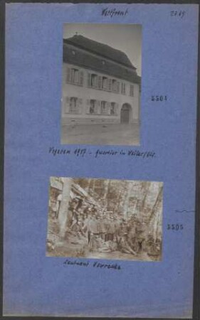 Vogesen 1917 - Quartier in Weiler/Els.